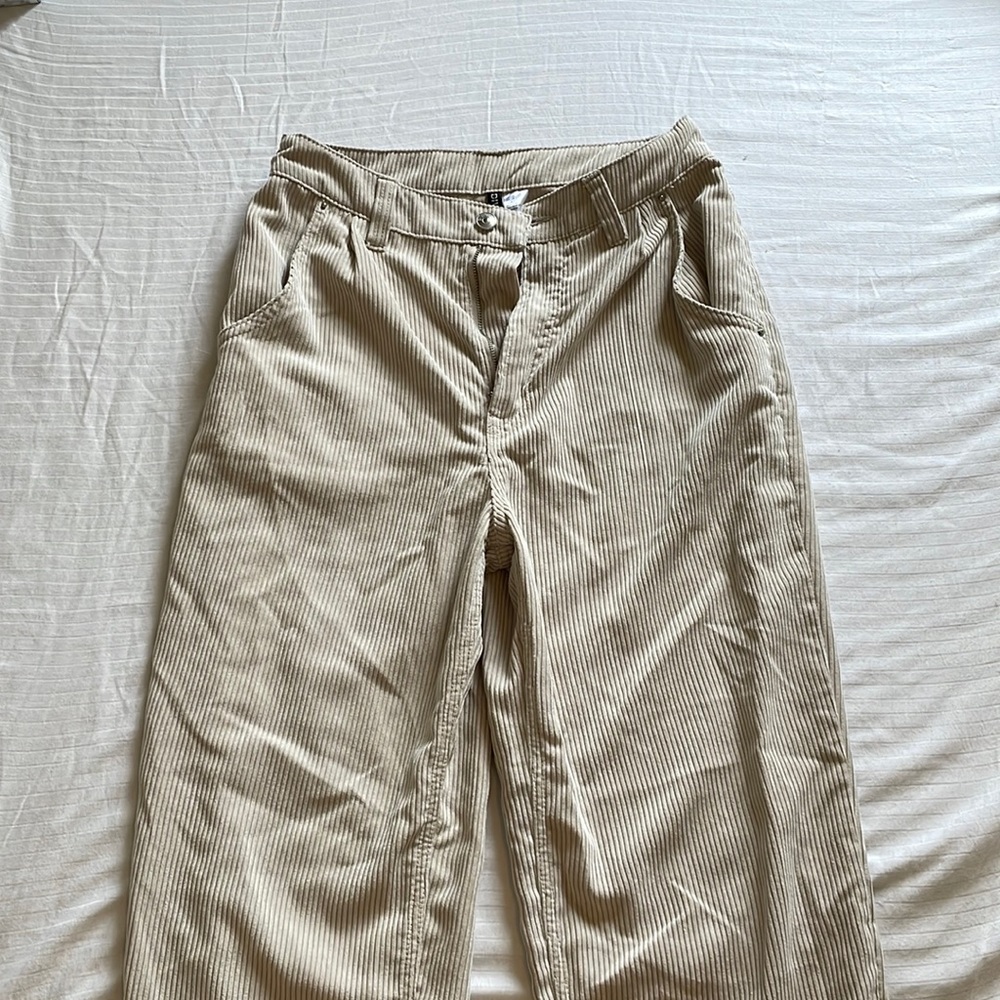 Beige corduroy pants